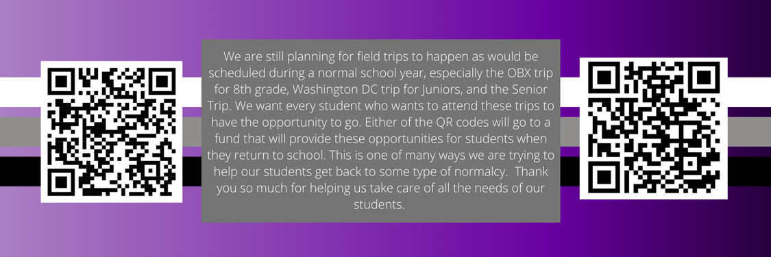 QR code funding for student trips