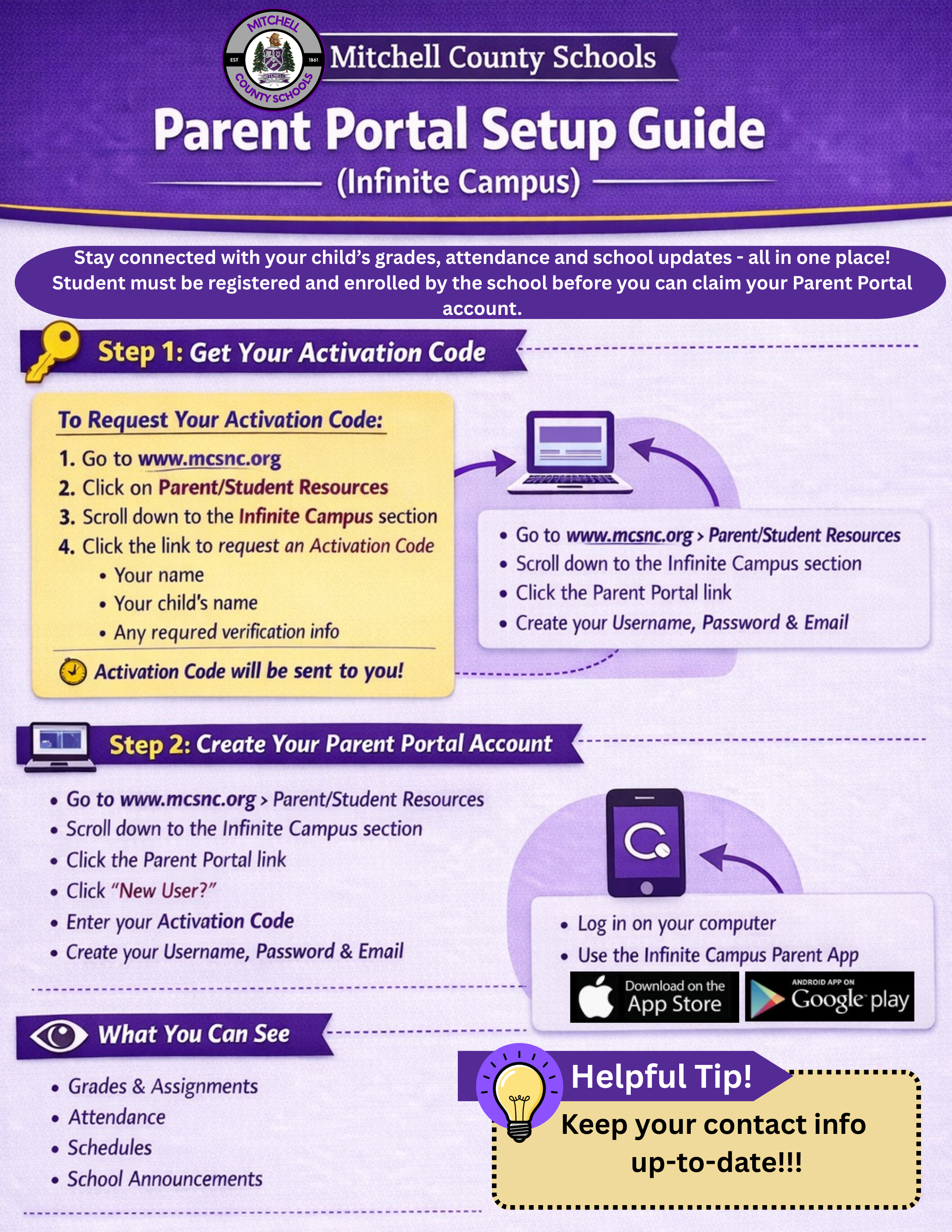 parent portal setup guide