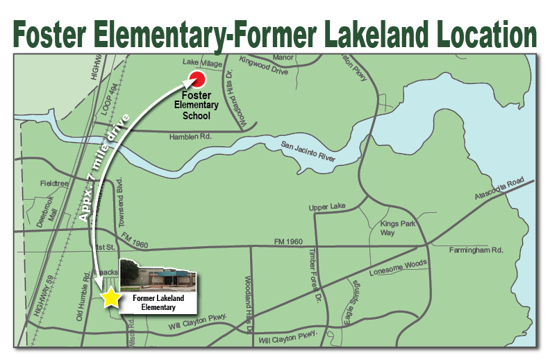 Former Lakeland Elementary Locator Map