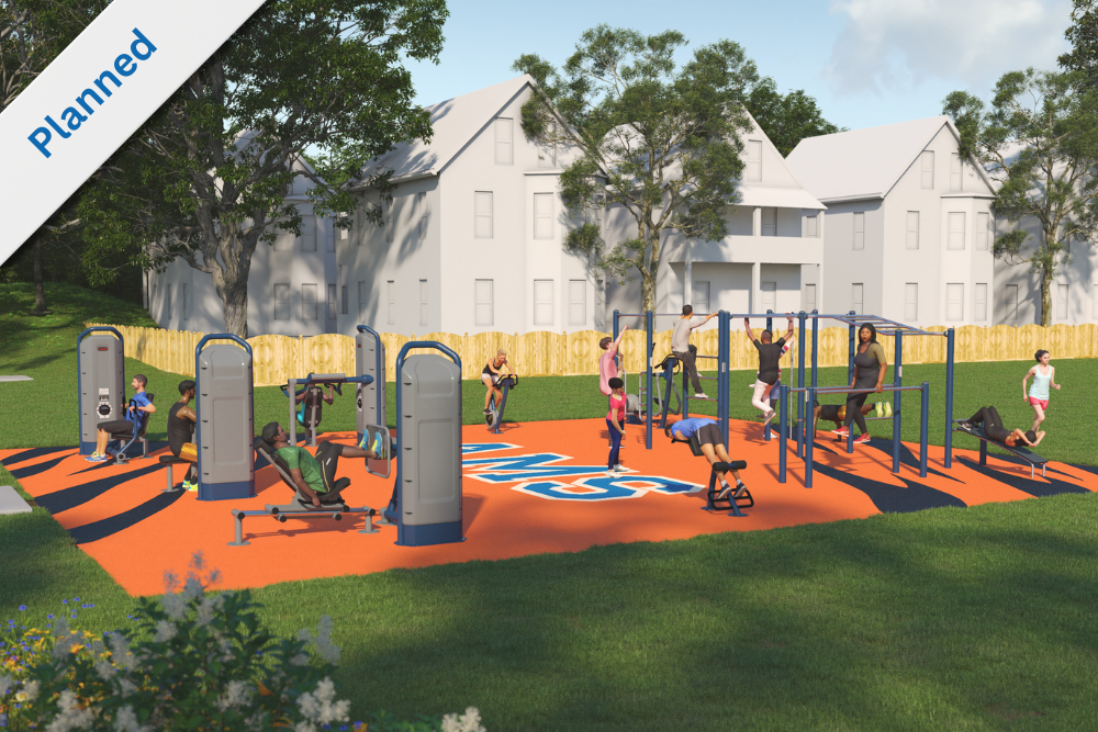 AMS Fitness Course rendering