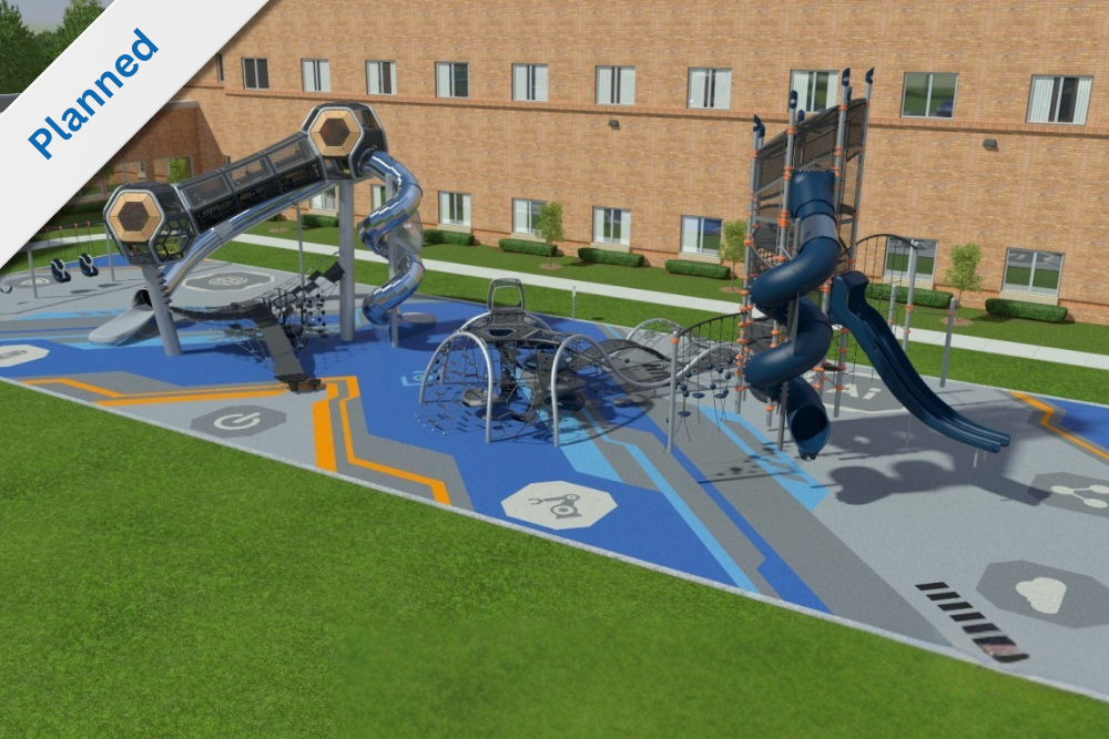 Futuristic Playground Rendering