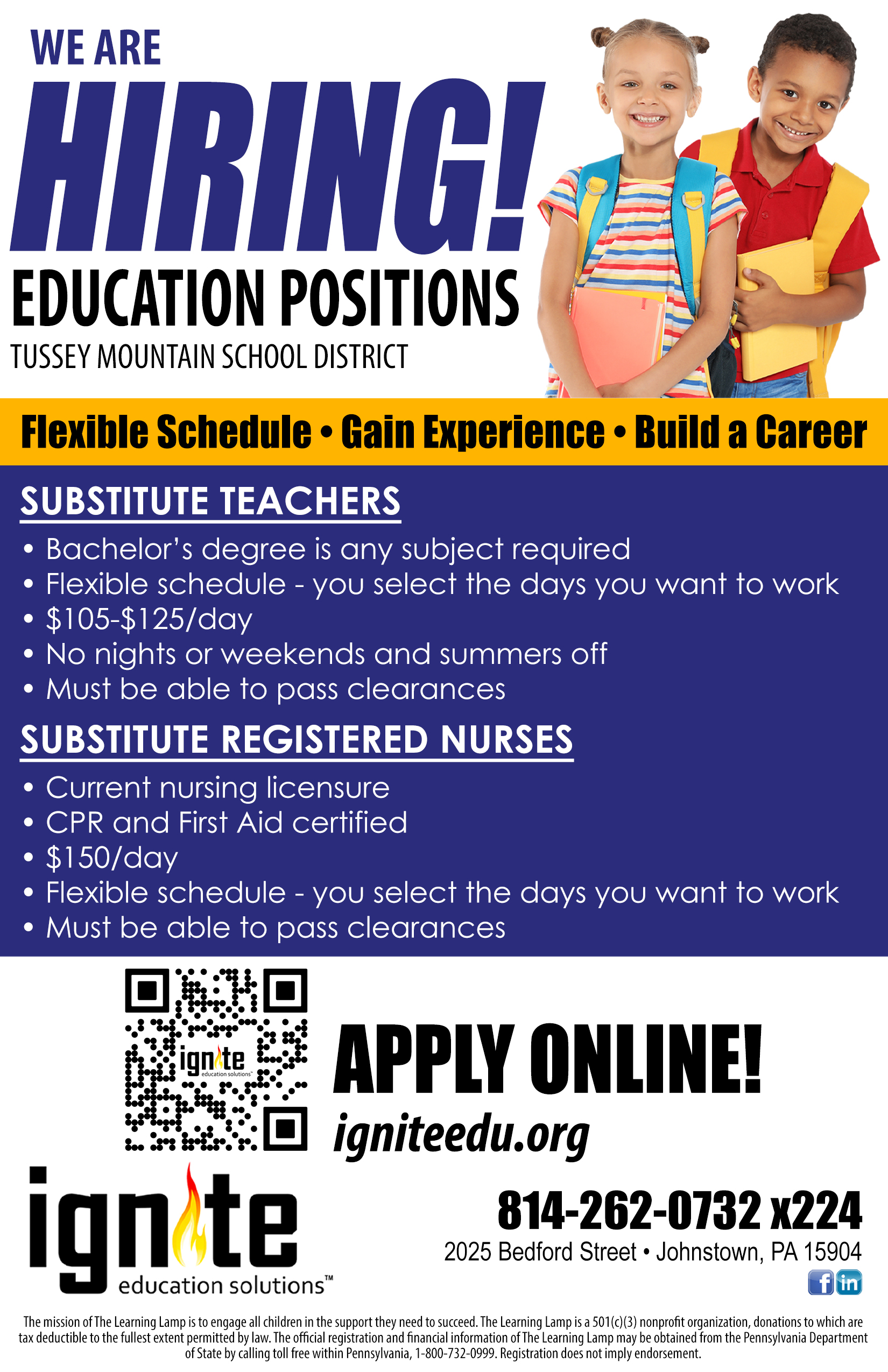 Now hiring at Ignite education solutions