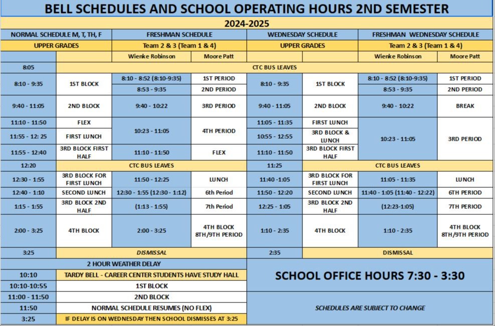 schedule