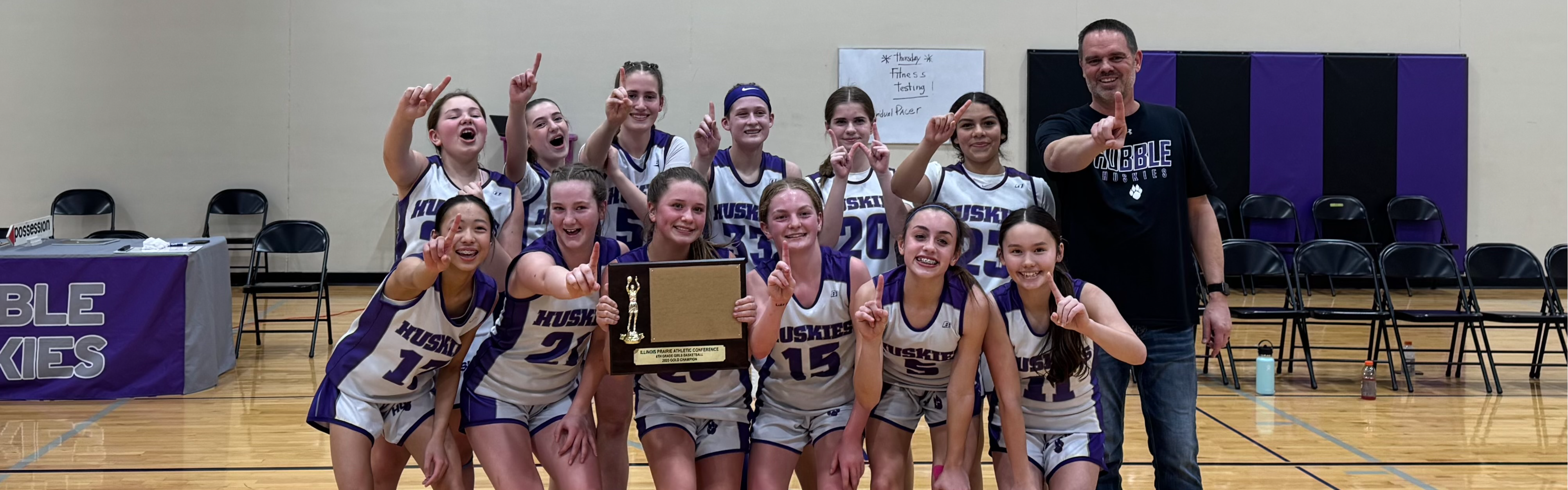 8th Grade Girls Basketball 2025 Conference Champs