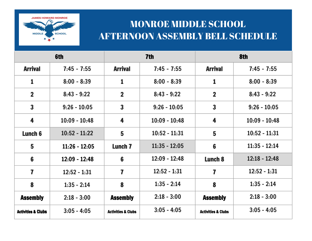 AFTERNOON-SCHEDULE