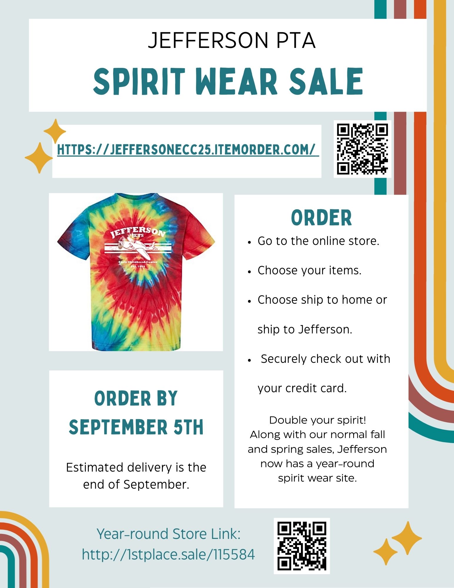 2025 Jefferson ECC Spirit Wear