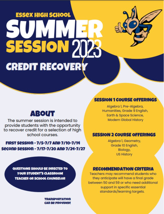 Credit Recovery Flyer