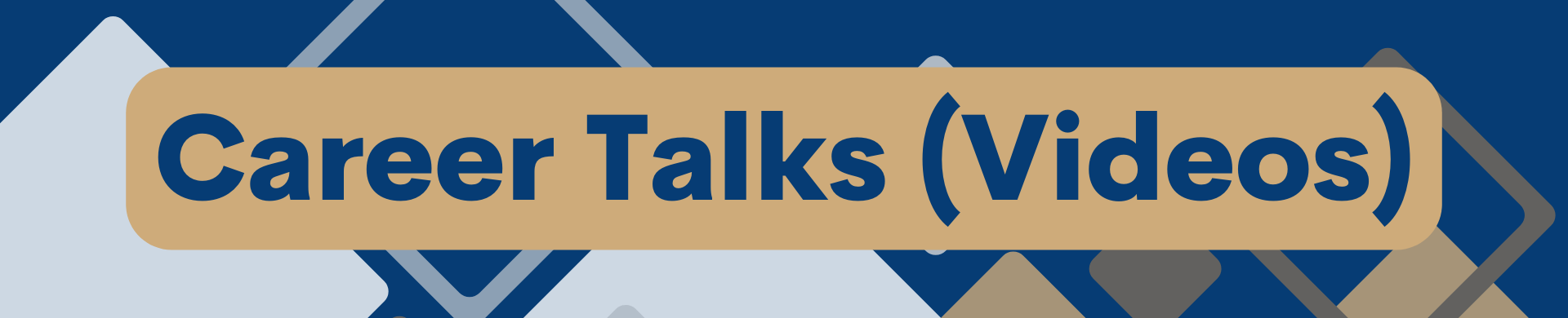 Career Talks (Videos) header