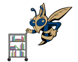 Hornet logo with books