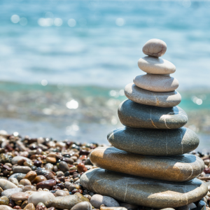 Stones stacked