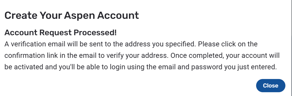 account verification