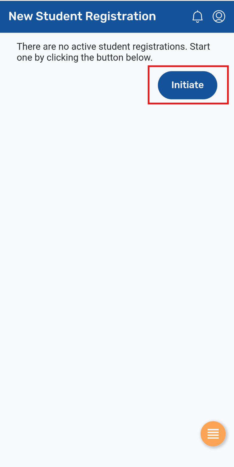 initiate registration