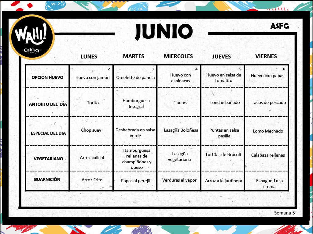 Menu June