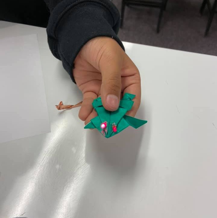 Origami Circuit Frogs