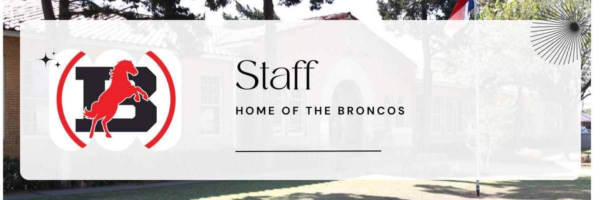 Staff webpage header