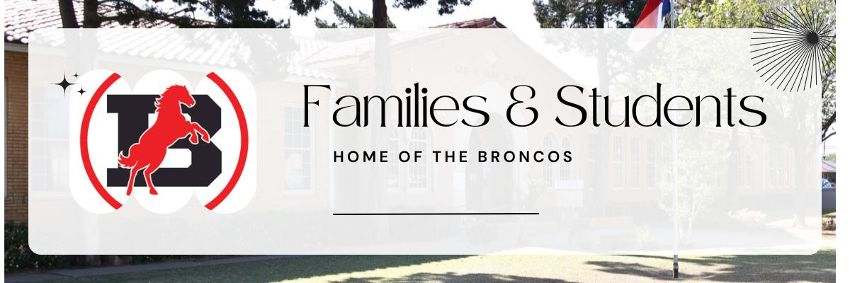 Families & Students webpage header