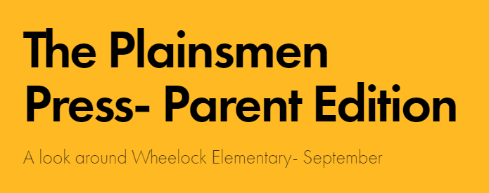 The Plainsmen Press: Parent Edition, September