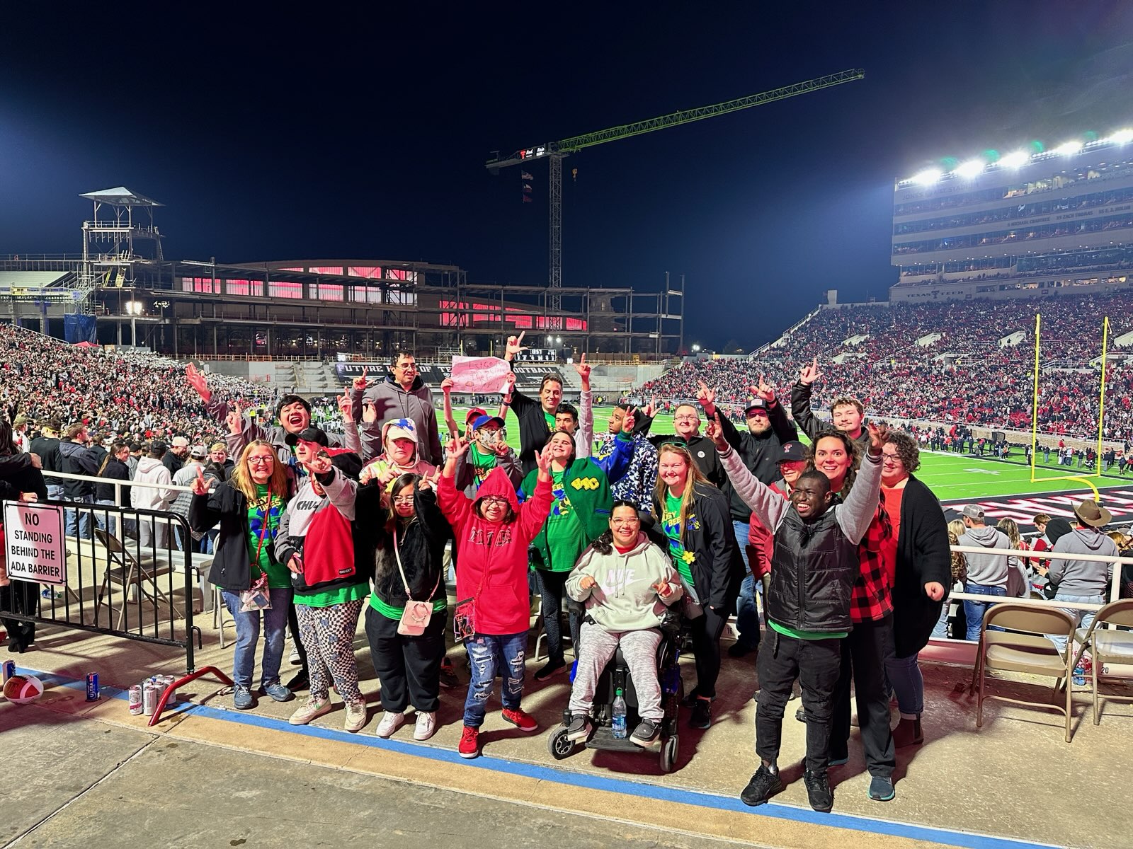 VTC Scouts and staff at the TTU Scouting Football game