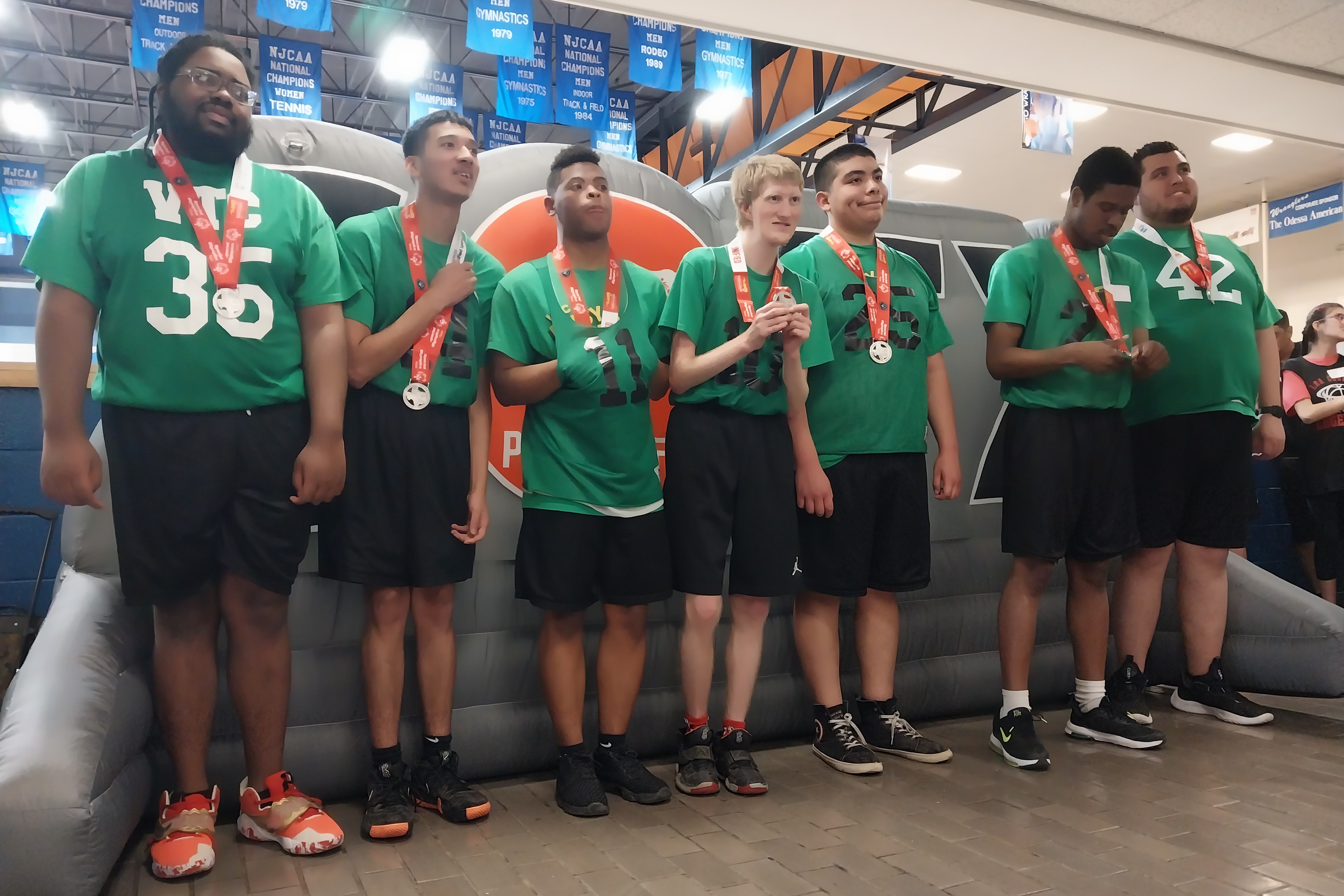 VTC 5-on-5 Special Olympics Basketball silver medalists