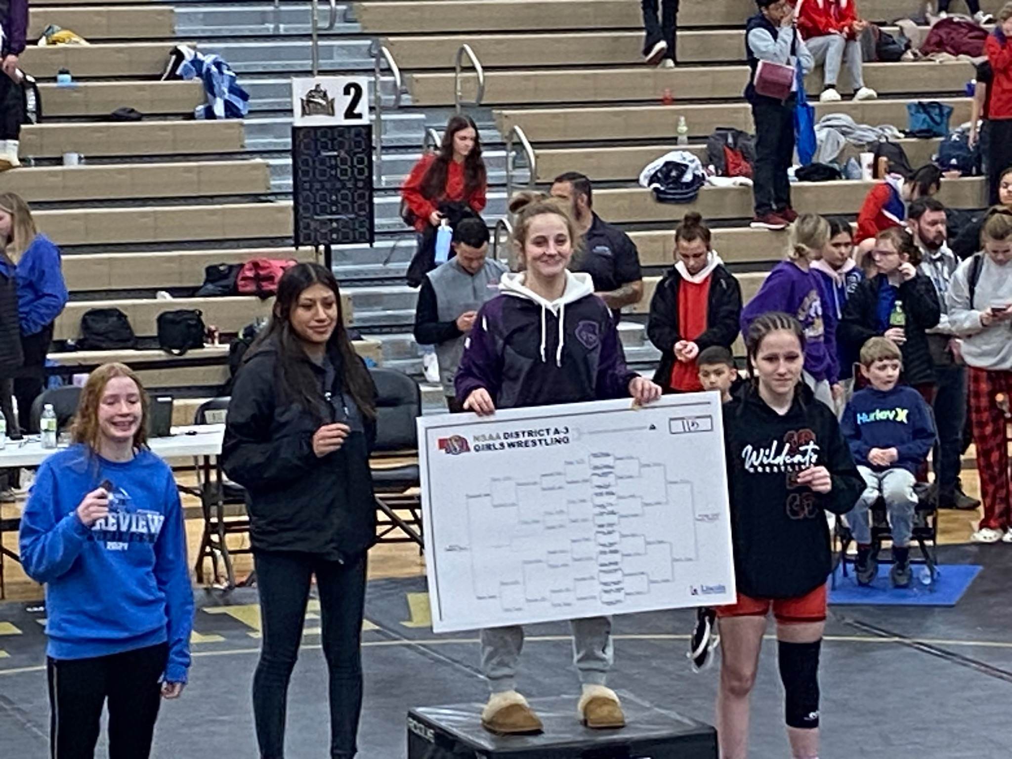 Sarah Turner is the first girl wrestler to make it to state. 