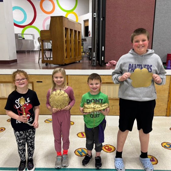 March Golden Awards were handed out at the monthly assembly today. Paw: 4B Shoe: KB Spoon: 1A Frisbee: 1B Keep working hard FCES!