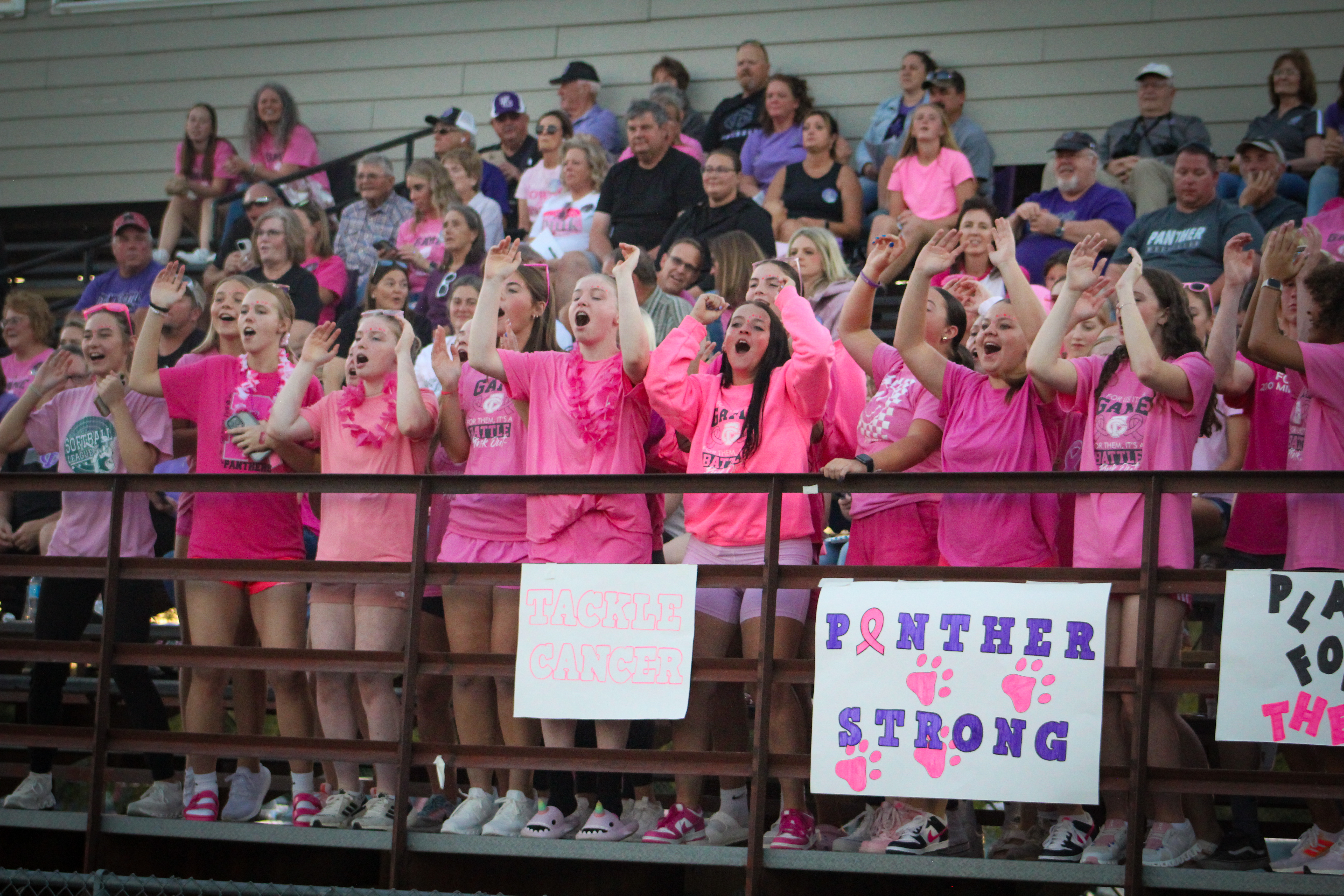 Pink Out FB Student Section PC: Peyton K.