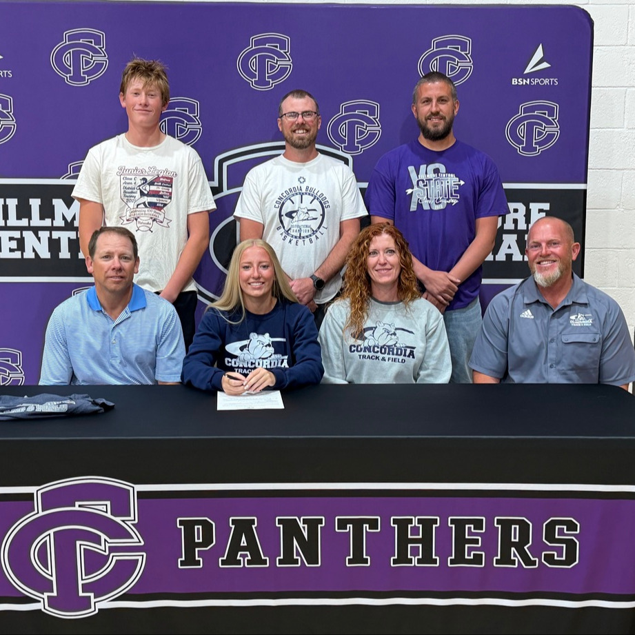 Ellie Lockhart signed her letter of intent to compete in track & field at Concordia University