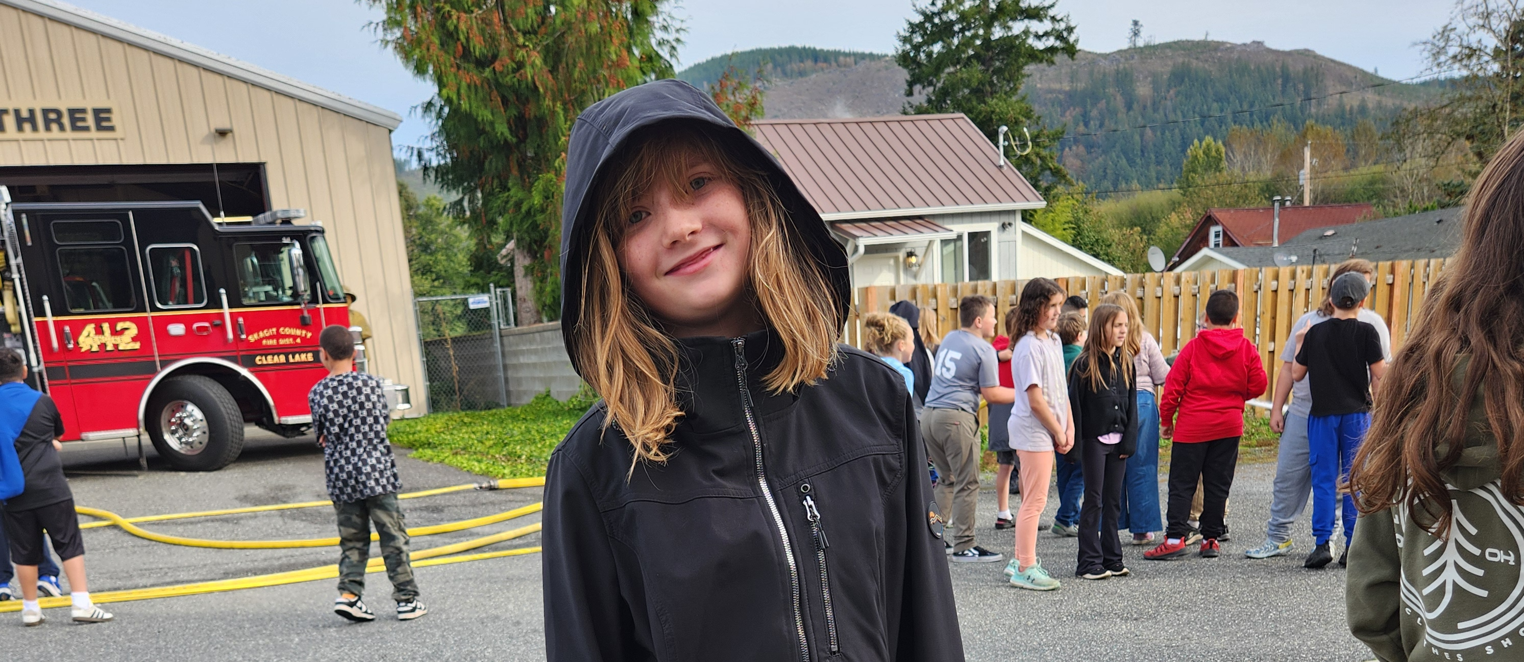 Clear Lake Fire Department Field Trip,  5th grader