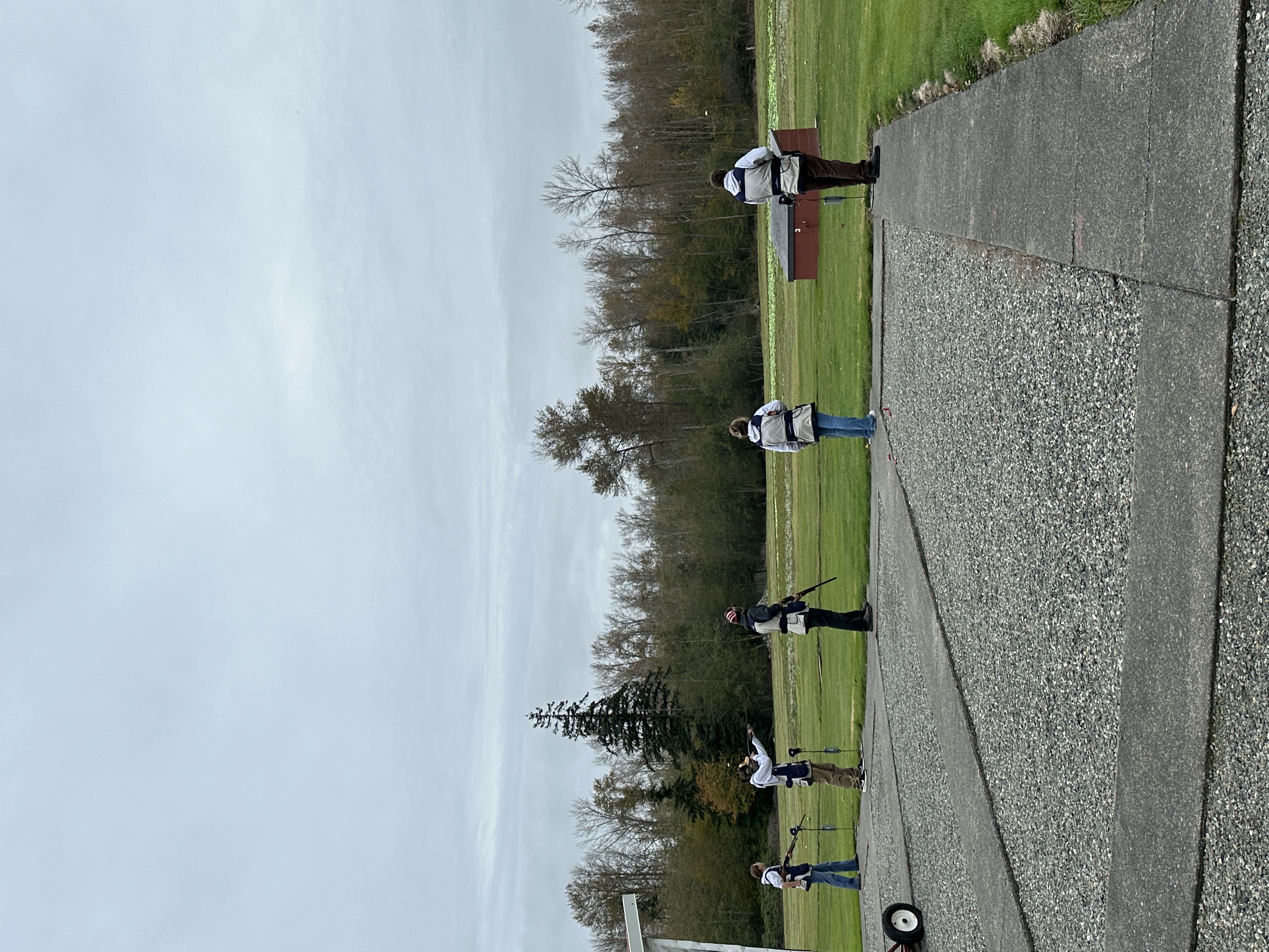 Sedro-Woolley Trap Shooting members at a competition. 