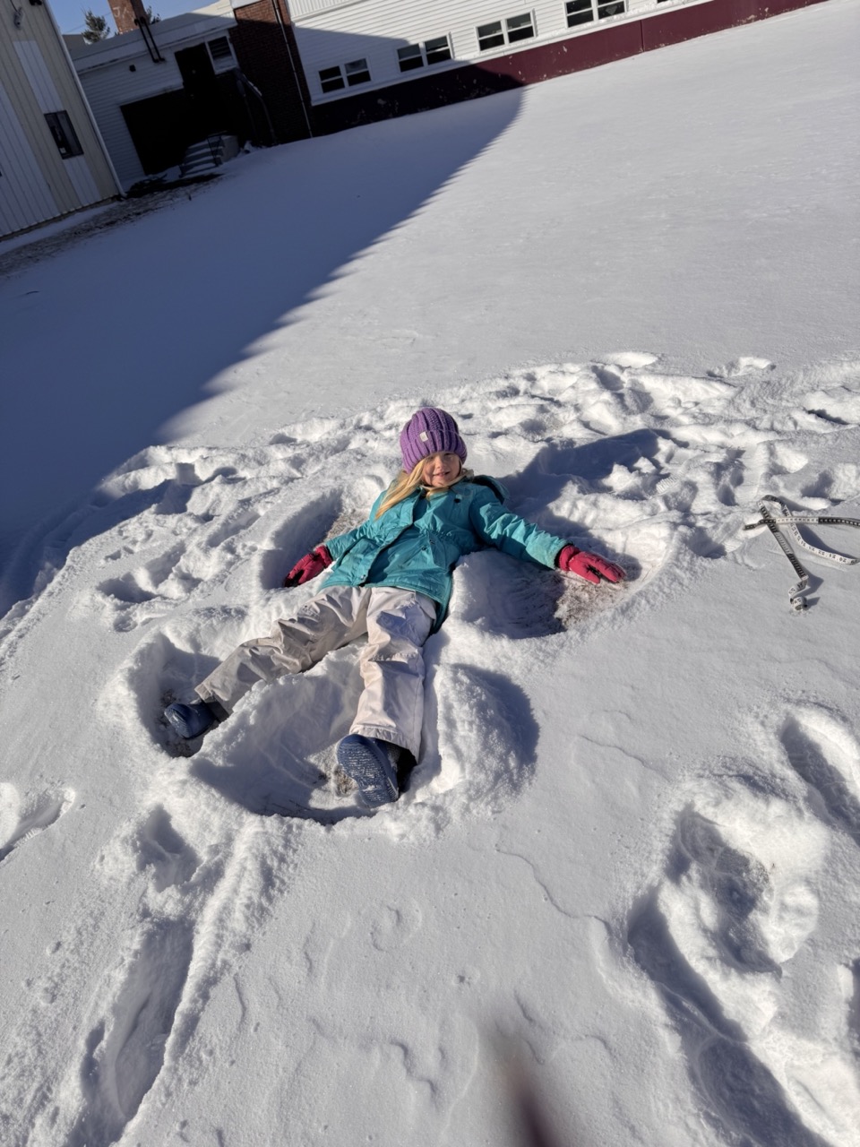 measuring snow