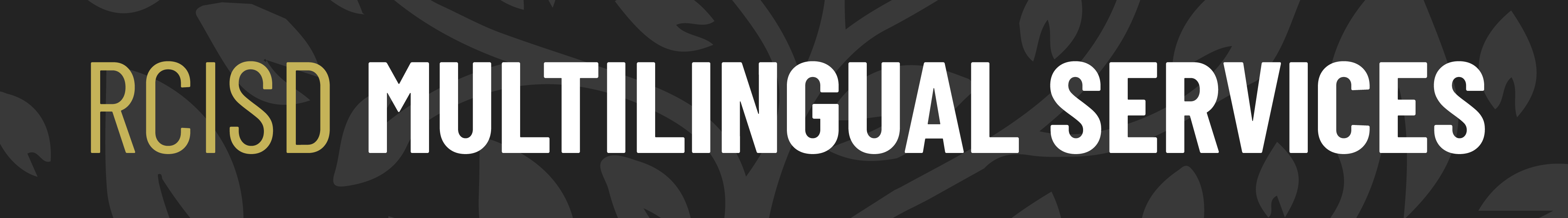 multilingual services banner
