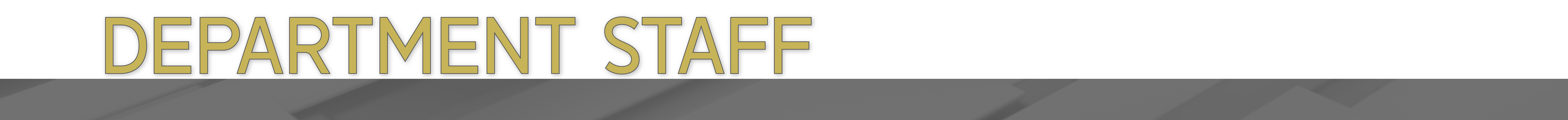 Department Staff Banner