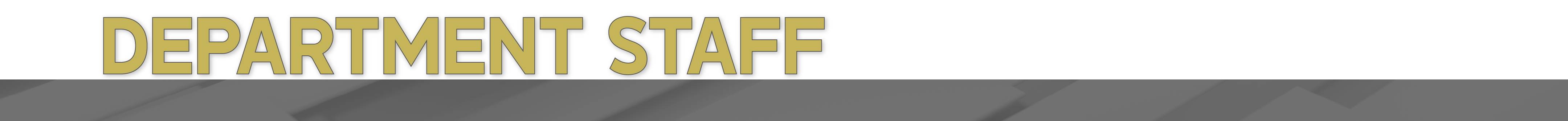 Department Staff Banner