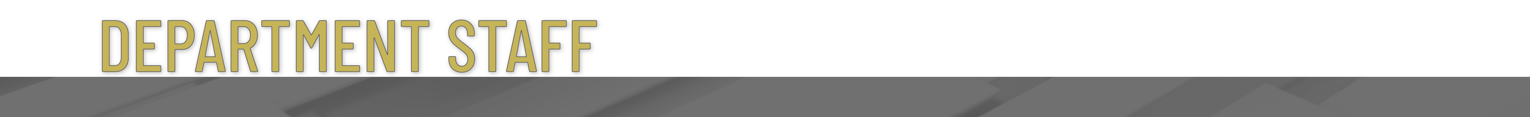 Department Staff Banner