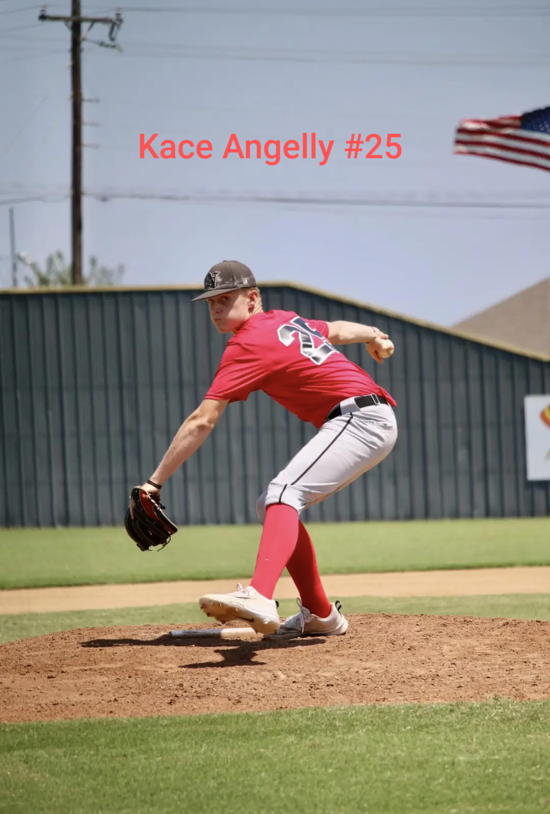 Kace Angelly #25, pitching