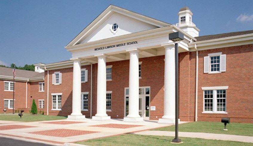 Middle School Building Entrance