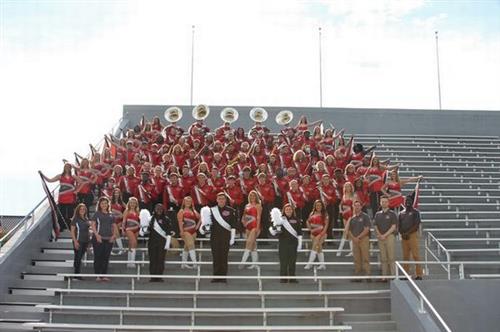 marching band group picture