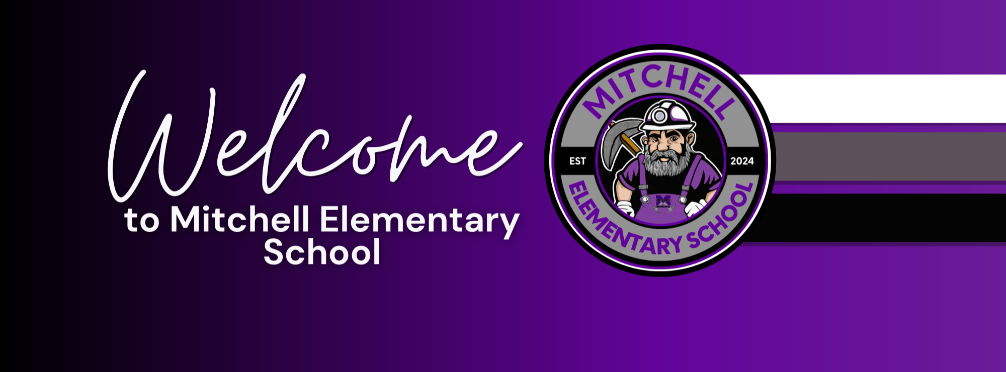 Mitchell Elementary welcome banner