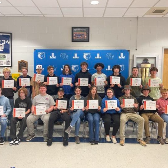 Mr. Crank's Construction Core class completed their OSHA 10-hour Construction Safety and Health recently!