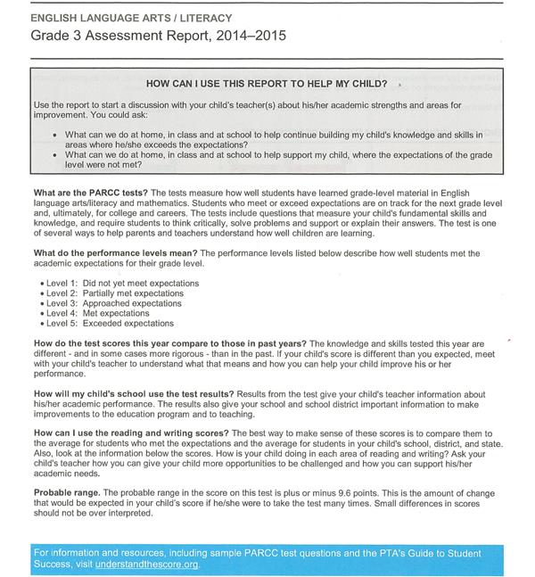 PARCC ELA - English Language Arts