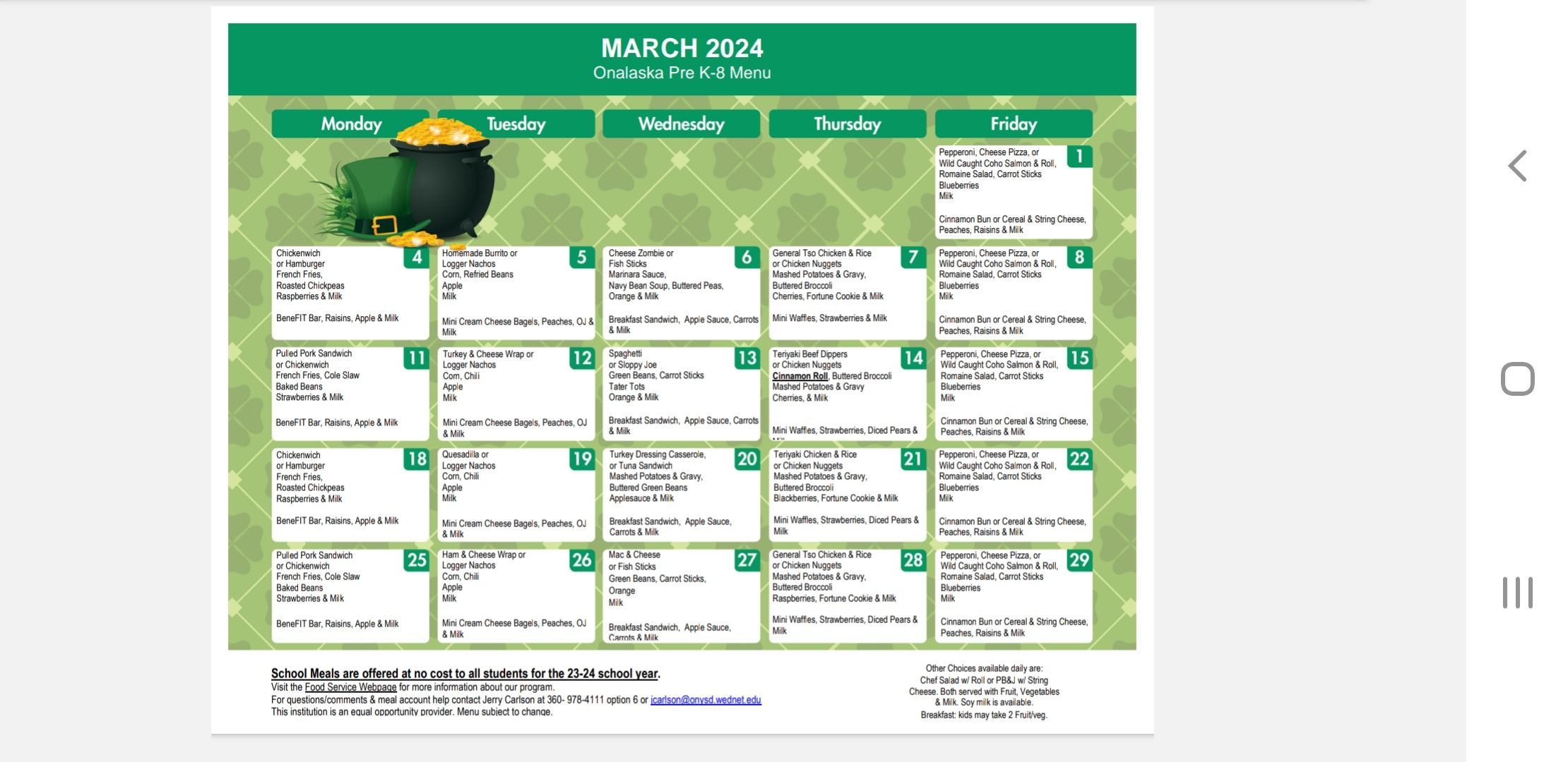Lunch Menu Onalaska School District 300 lunch-menu-onalaska-school-district-300