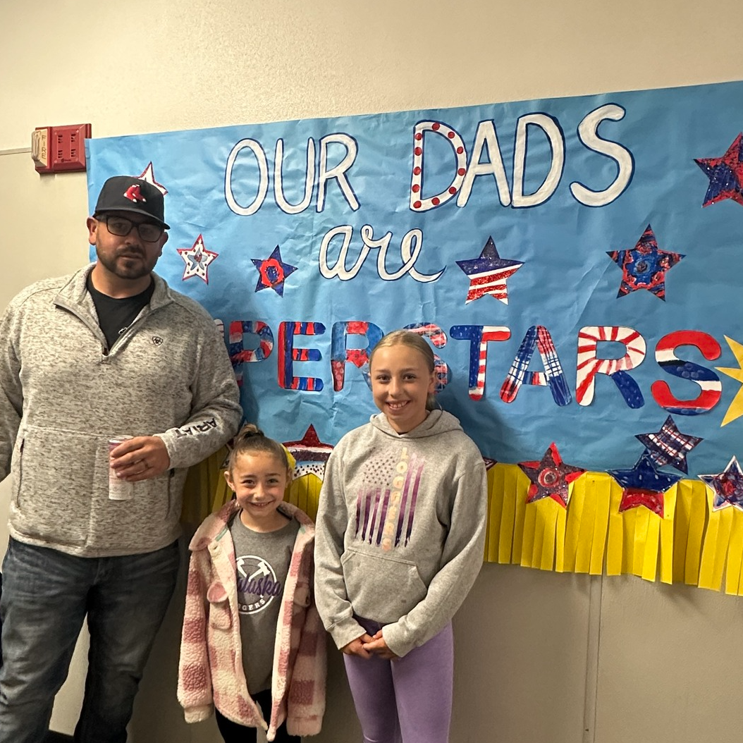 Father with 2 daughters.