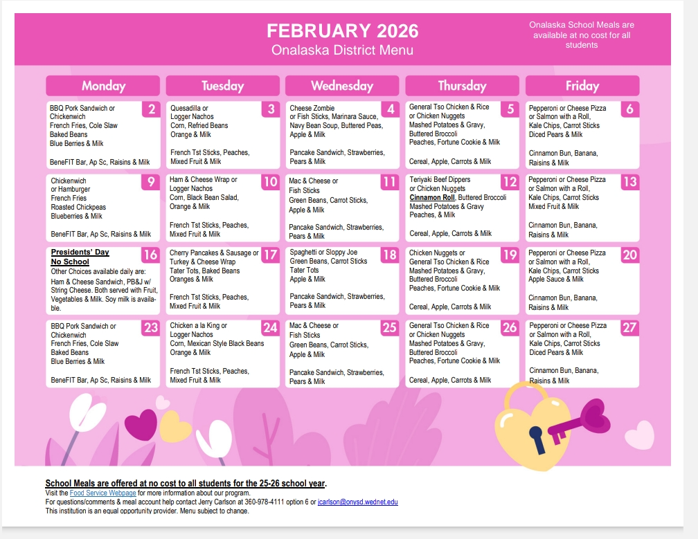 Picture of February Menu