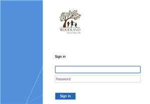 Image of the sign in for the clever page. 