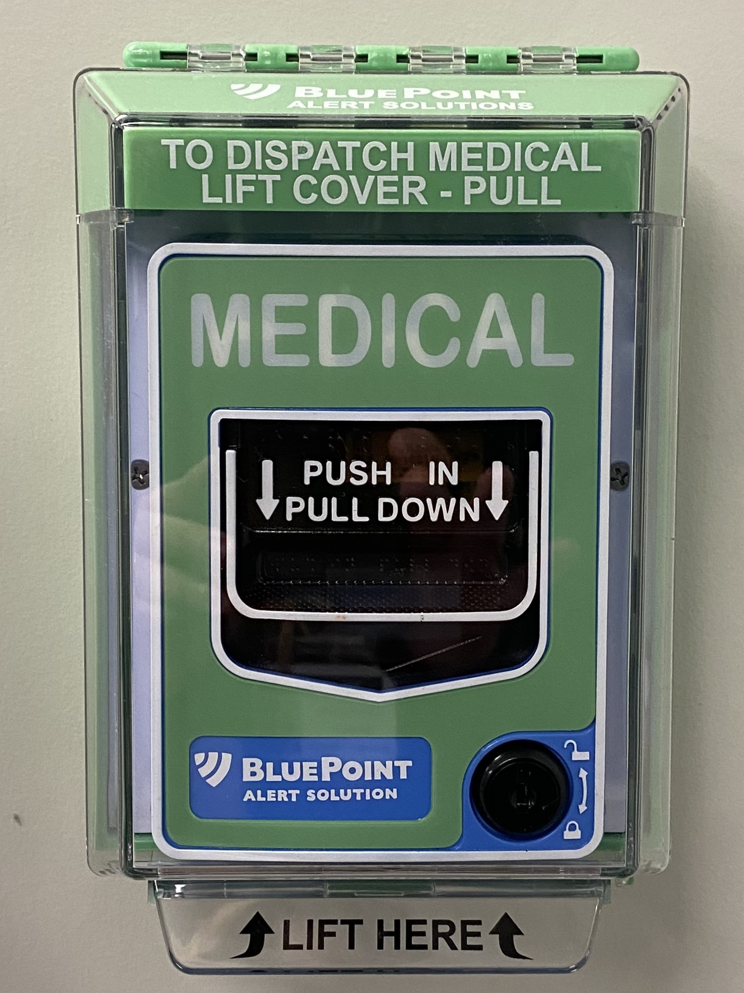 BluePoint Green Medical Pull Station