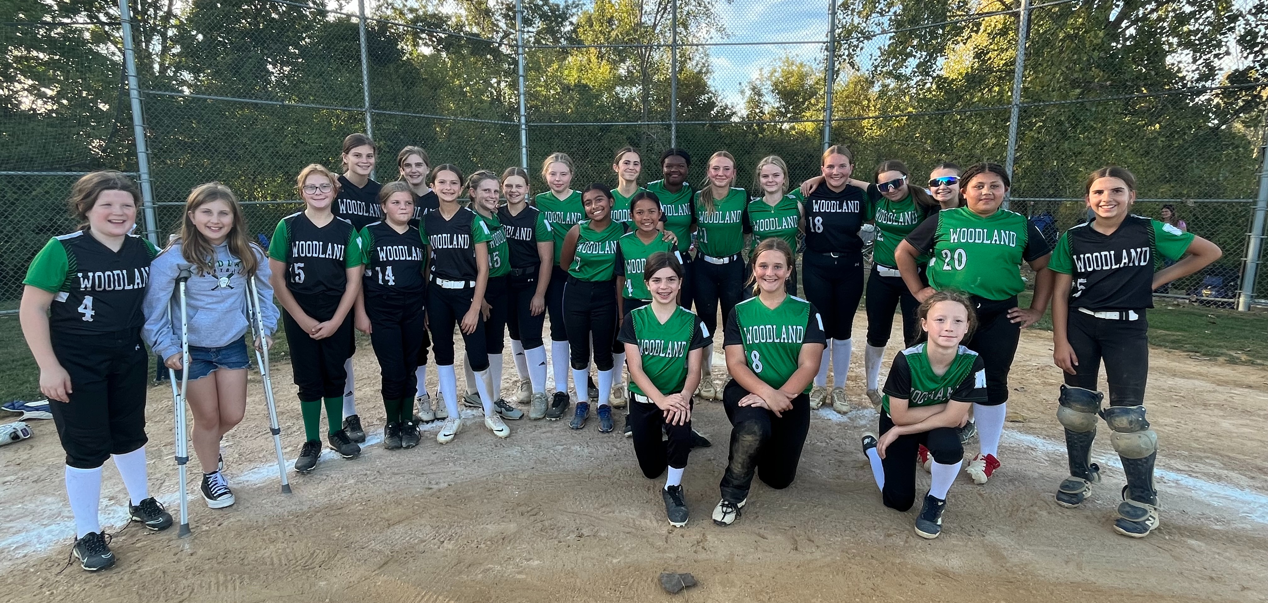 Woodland Softball Team Sept 2025