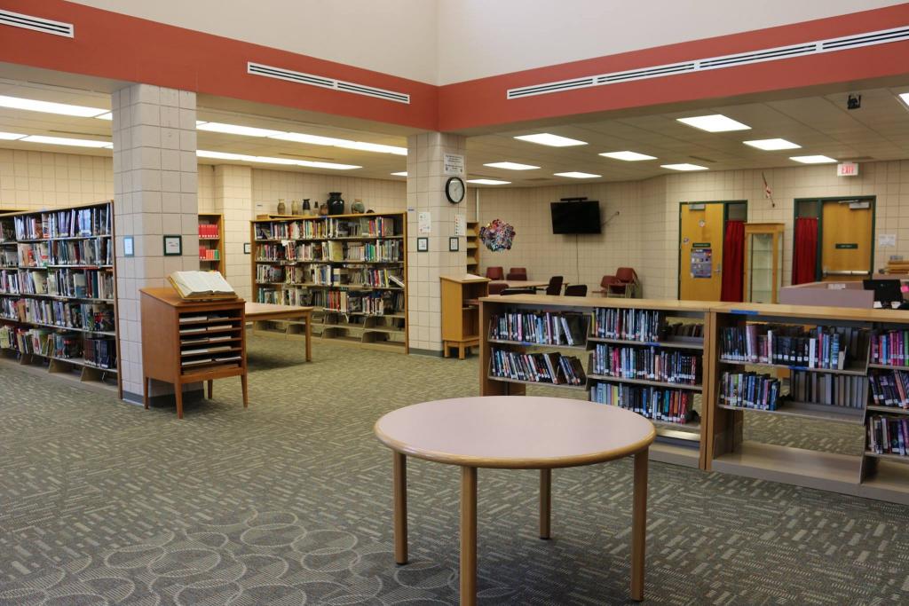 A photo of the school library
