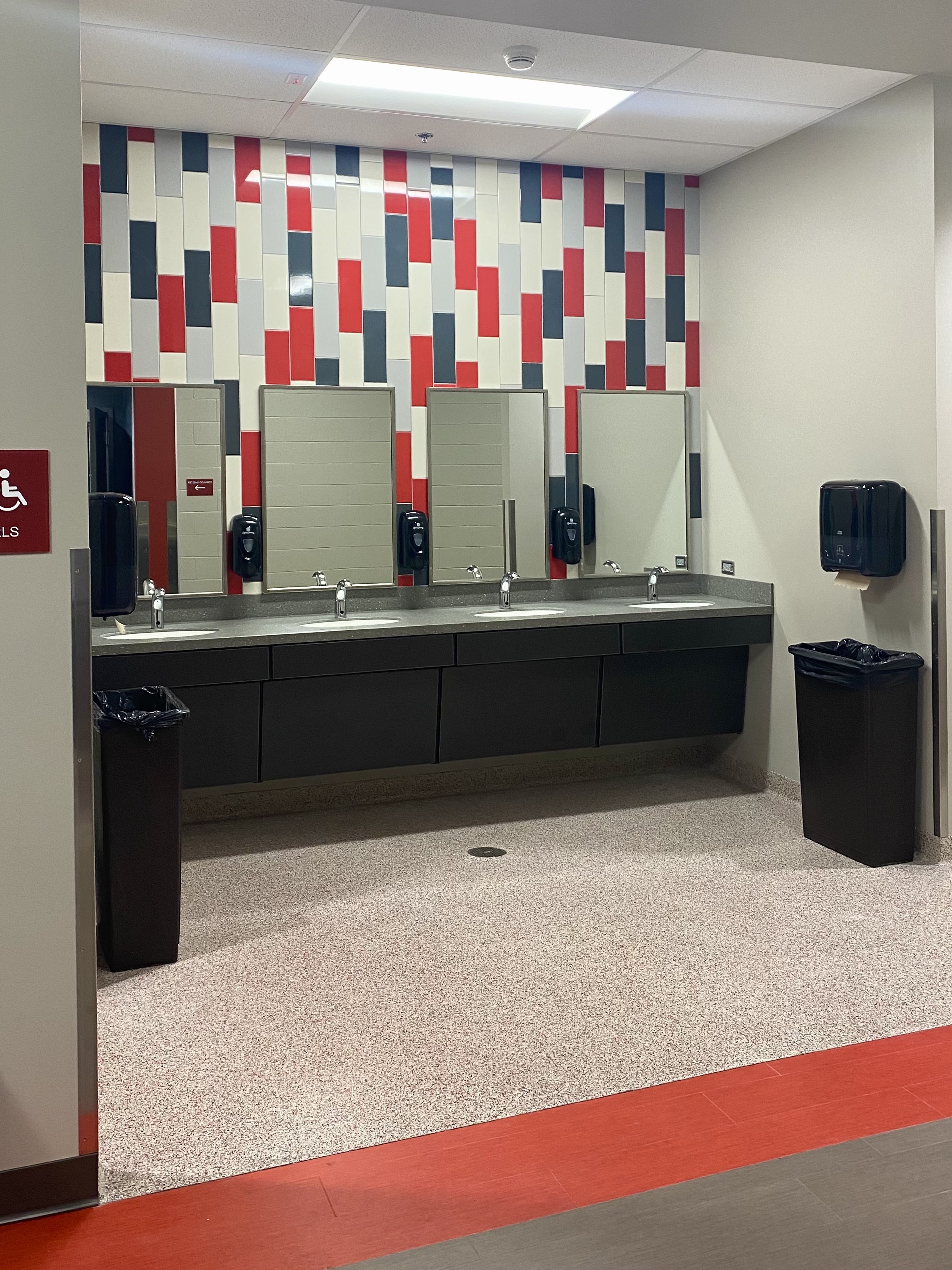 New bathrooms in elementary building