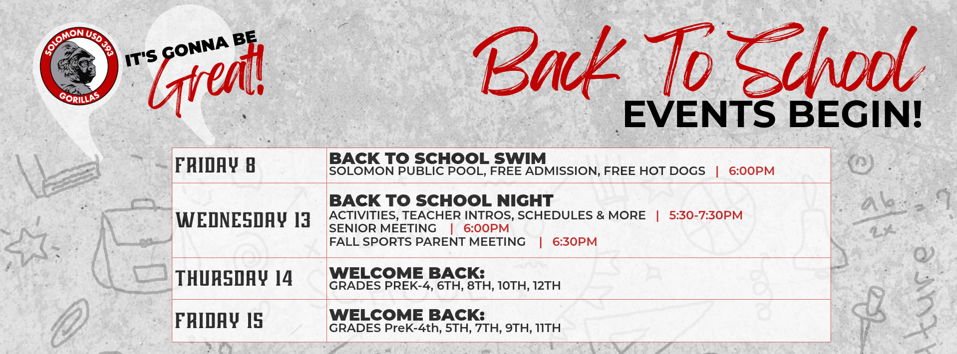 Back to School