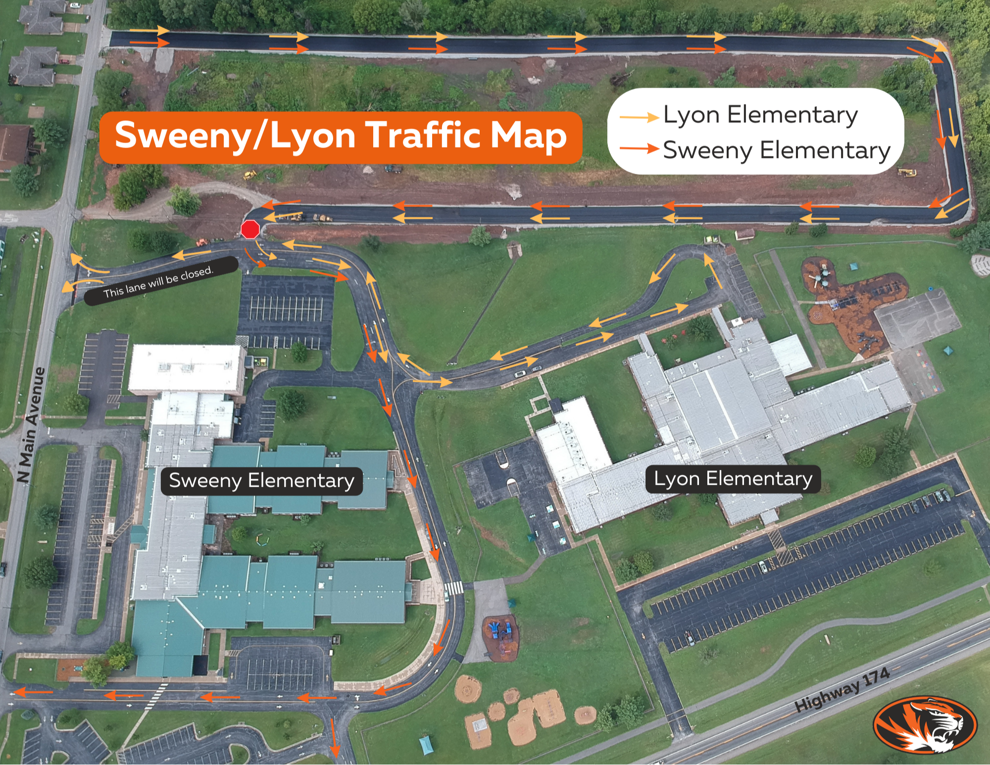 Sweeny and Lyon Traffic Map